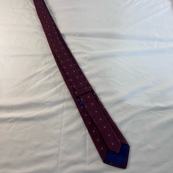 3 for $20 Royal Classic Burgundy Checkered Tie - Picture 4 of 8